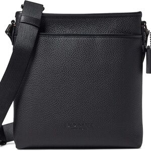 Authentic Coach Men's Gotham Slim Crossbody Bag in Pebble Leather